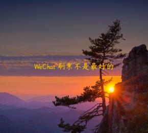 WeChat 刷票不是最好的