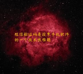 短信验证码是投票手机软件的一个技术性难题