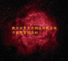 微信投票员传销组织微信相片投票策划活动